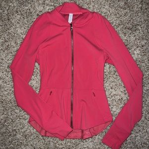 Lululemon Vintage Rose Pink The Ease Peplum Jacket size 4